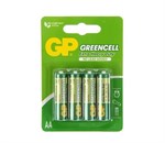 Батарейки солевые GP GreenCell AA/R6G - 4 шт. - фото 1413630