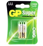 Батарейки алкалиновые GP Super Alkaline ААA/LR03 - 2 шт. - фото 1414958