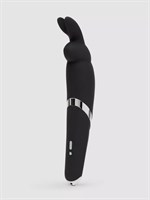 Черный вибратор Rabbit Rechargeable Wand Vibrator - 26,7 см. - фото 1375109