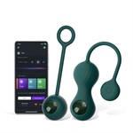 Изумрудные вагинальные шарики Magic Motion Crystal Duo Smart Kegel Vibrator with Weight Set - фото 409203
