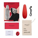 Красный бесконтактный клиторальный стимулятор Womanizer Marilyn Monroe Special Edition - фото 1375131