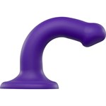 Фиолетовый фаллоимитатор-насадка Strap-On-Me Dildo Dual Density size S - 17 см. 298032 - фото 24807