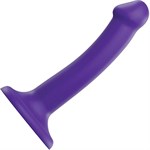 Фиолетовый фаллоимитатор-насадка Strap-On-Me Dildo Dual Density size S - 17 см. 298032 - фото 603990