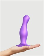 Фиолетовая насадка Strap-On-Me Dildo Plug Curvy size L - фото 1375368