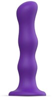 Фиолетовая насадка Strap-On-Me Dildo Geisha Balls size M - фото 1375378