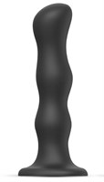 Черная насадка Strap-On-Me Dildo Geisha Balls size XL - фото 477561