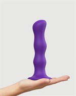 Фиолетовая насадка Strap-On-Me Dildo Geisha Balls size XL - фото 1375389