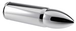 Серебристый вибромассажер-пуля Full Metall Love - 15 см. - фото 1375517