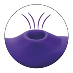 Фиолетовый стимулятор в трусики Remote Suction Panty Teaser - фото 1414228