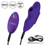 Фиолетовый стимулятор в трусики Remote Suction Panty Teaser - фото 1414229