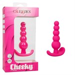 Розовая анальная елочка для ношения Cheeky X-5 Beads - 10,75 см. 299762 - фото 31121