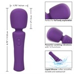Фиолетовый ванд Stella Liquid Silicone Massager - 17,25 см. - фото 1414262