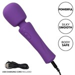 Фиолетовый ванд Stella Liquid Silicone Massager - 17,25 см. - фото 1414265