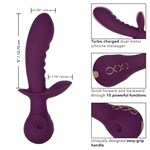 Фиолетовый универсальный вибратор Lover - 22,25 см. - фото 1375958
