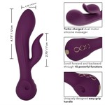 Фиолетовый вибратор-кролик Desire - 22,25 см. - фото 1375965