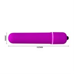 Фиолетовая вытянутая вибропуля - 10,2 см. - фото 12312
