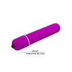 Фиолетовая вытянутая вибропуля - 10,2 см. - фото 12313