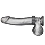 Кольцо на пенис из искусственной кожи на клепках SNAP COCK RING - фото 12425