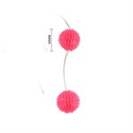 Вибрирующие вагинальные шарики розового цвета - фото 12489