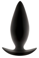 Чёрная анальная пробка для ношения Renegade Spades Medium - 10,1 см. - фото 181495
