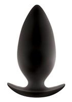 Большая чёрная анальная пробка Renegade Spades  для ношения - 10,1 см. - фото 72843