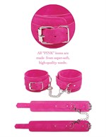 Розовые замшевые наручники Pink Wrist Cuffs - фото 219617 Розовые замшевые наручники Pink Wrist Cuffs - фото 219617