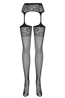 Сетчатые чулочки с поясом и широкой резинкой - фото 196717