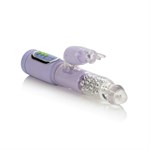 Сиреневый вибромассажер FIRST TIME JACK RABBIT с клиторальным зайчиком - 14,5 см. - фото 245654