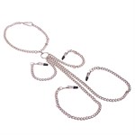 Ошейник с зажимами для сосков и половых губ Chained - фото 245823 Ошейник с зажимами для сосков и половых губ Chained - фото 245823