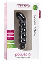 Черный вибратор со стимуляцией точки G - 18 см. - фото 245911 Черный вибратор со стимуляцией точки G - 18 см. - фото 245911