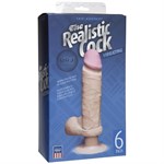 Вибромассажер-реалистик на присоске The Realistic Cock ULTRASKYN Vibrating 6”- 21,6 см. - фото 45474