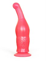 Розовый анальный стимулятор на присоске - 19,5 см. 32725