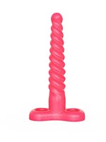 Спиралевидный гелевый плаг розового цвета - 15 см. 32735