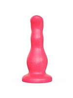 Гелевый розовый массажёр простаты без вибрации - 13,5 см. 32738