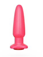 Гладкий розовый анальный плаг - 18,5 см. 32740