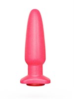 Гладкий розовый анальный плаг - 18,5 см. 32740