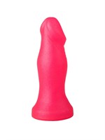 Розовый анальный фаллоимитатор с ограничительным основанием - 14 см. - фото 1321058