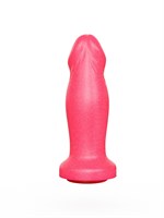 Розовый анальный фаллоимитатор с ограничительным основанием - 14 см. 32742