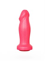 Розовый анальный фаллоимитатор с ограничительным основанием - 14 см. 32742