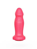 Розовый анальный фаллоимитатор с ограничительным основанием - 14 см. 32742