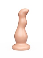 Телесный стимулятор простаты с изгибами - 13,5 см. 32756