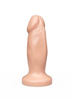 Телесная анальная пробка-фаллос - 12 см. 32758