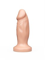 Телесная анальная пробка-фаллос - 12 см. 32758