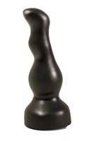 Чёрный анальный стимулятор для массажа простаты - 13,5 см. - фото 45491