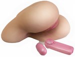 Реалистичная вагина с выносным пультом управления вибрацией  - фото 45509