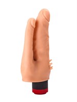 Анально-вагинальный вибромассажёр с шипами для массажа клитора - 17 см. - фото 1320827