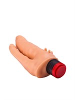 Анально-вагинальный вибромассажёр с шипами для массажа клитора - 17 см. - фото 1320831