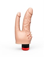 Анально-вагинальный вибромассажёр с шипами для массажа клитора - 20,5 см. 32813