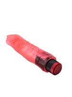 Рельефный розовый вибратор-реалистик - 19,5 см. - фото 1320845