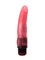 Розовый гелевый виброфаллос - 17,5 см. - фото 1320847